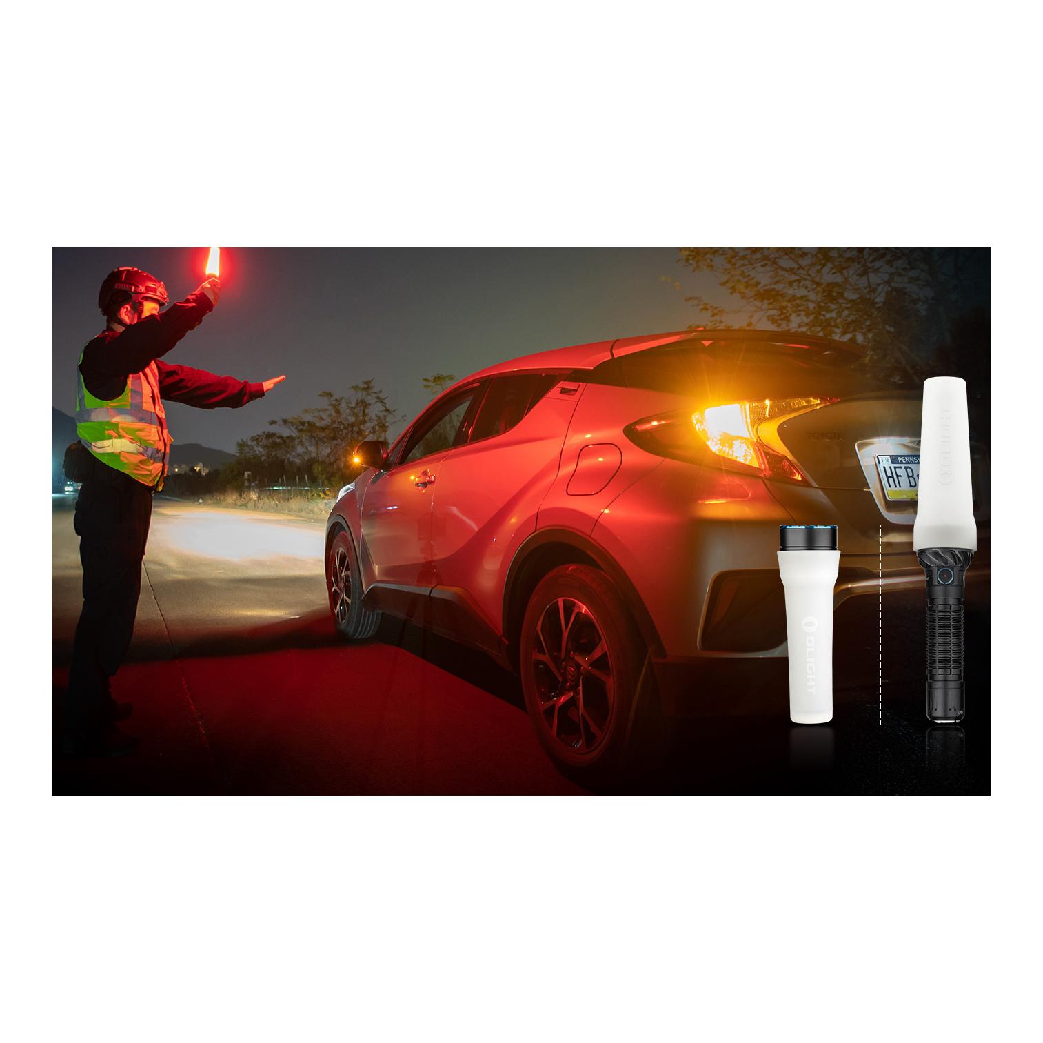 Olight Lampe torche LED Freyr à quatre couleurs - Noir