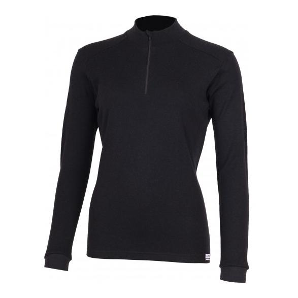Lasting Sweatshirt mérinos femme BESA, 230 g – noir