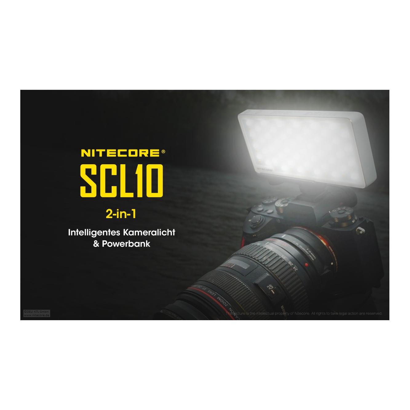 Nitecore SCL10 Kameralicht inkl Powerbank
