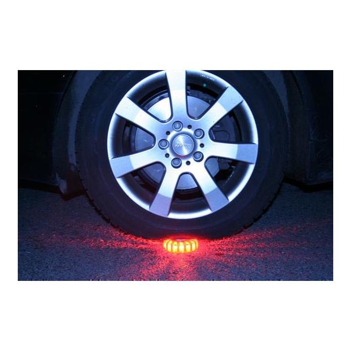 YONC LED Blitzer / Warnleuchte - Blau - Koffer 6x Akku