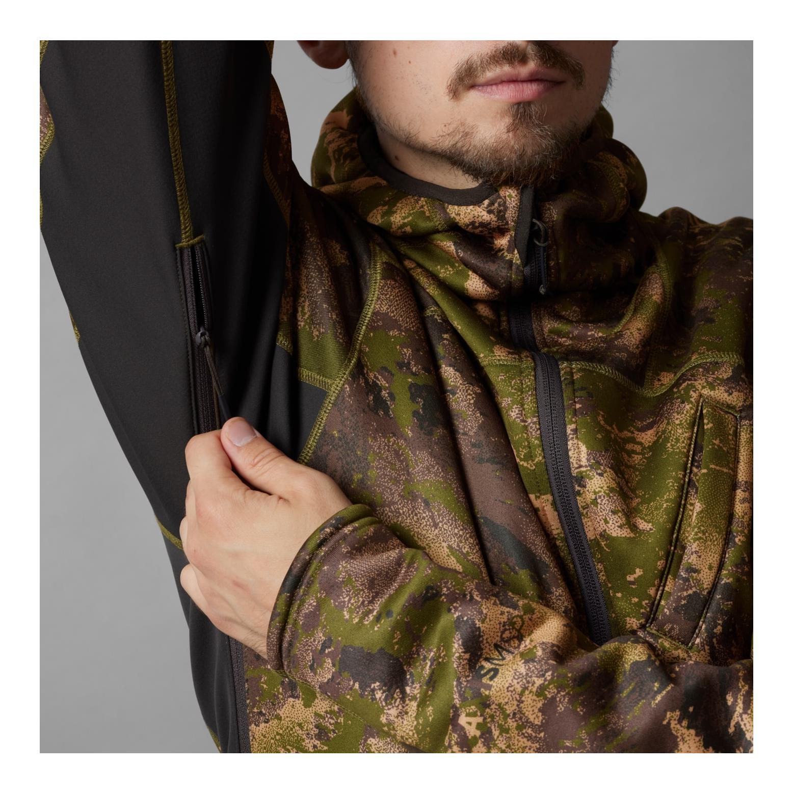 Härkila Deer Stalker Camo Fleece Hoodie - AXIS MSP® Forest green