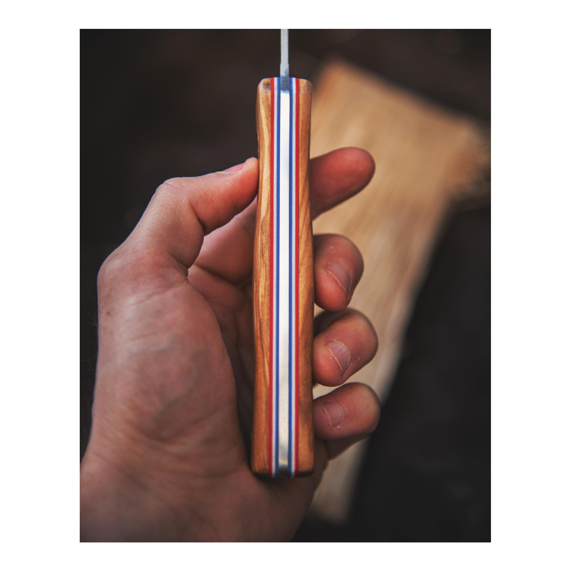 Øyo FEMUNDEN - Jagd/Outdoormesser mit Lederscheide (Full Tang)