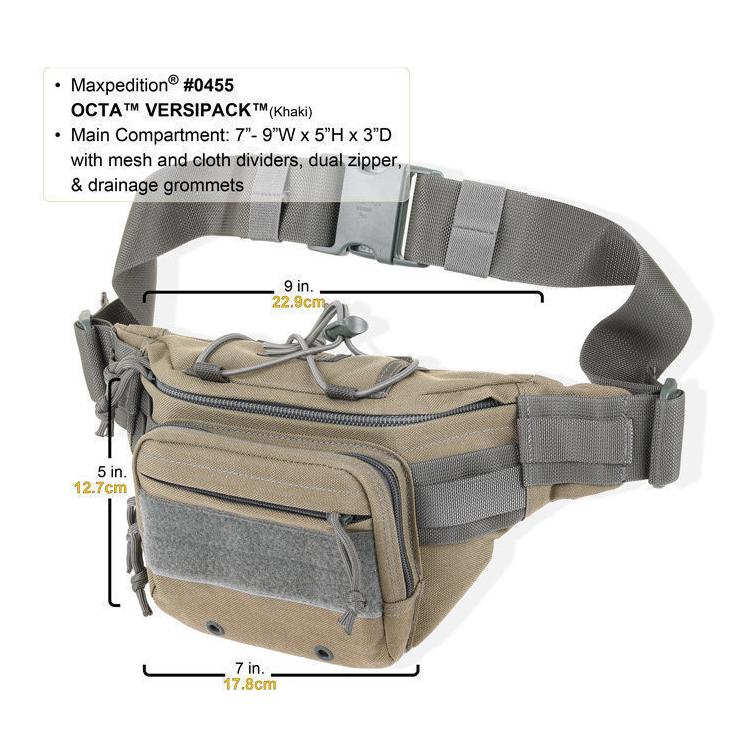 Maxpedition Sac banane Octa Versipack de Maxpedition - noir