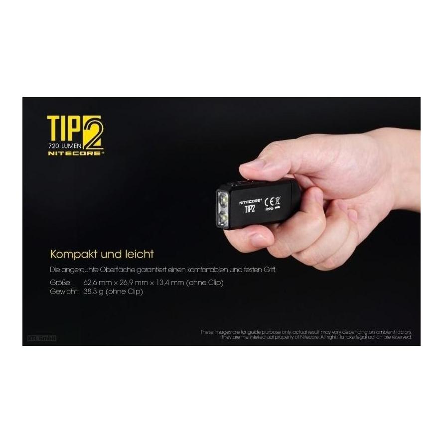 Nitecore TIP2 Schlüsselanhänger- Schwarz