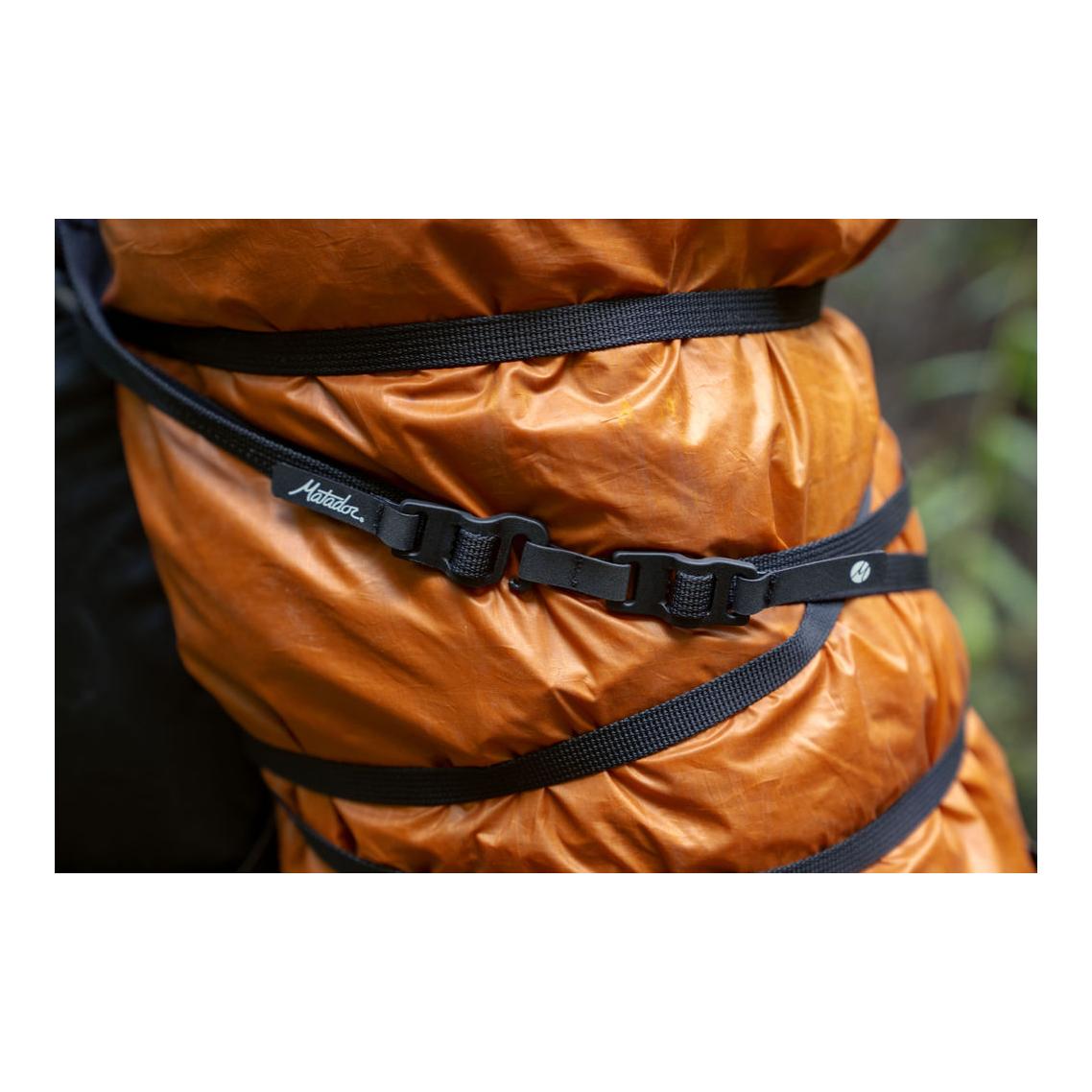 Matador Better Tether Ausrüstungs-Straps 2er Pack - Schwarz