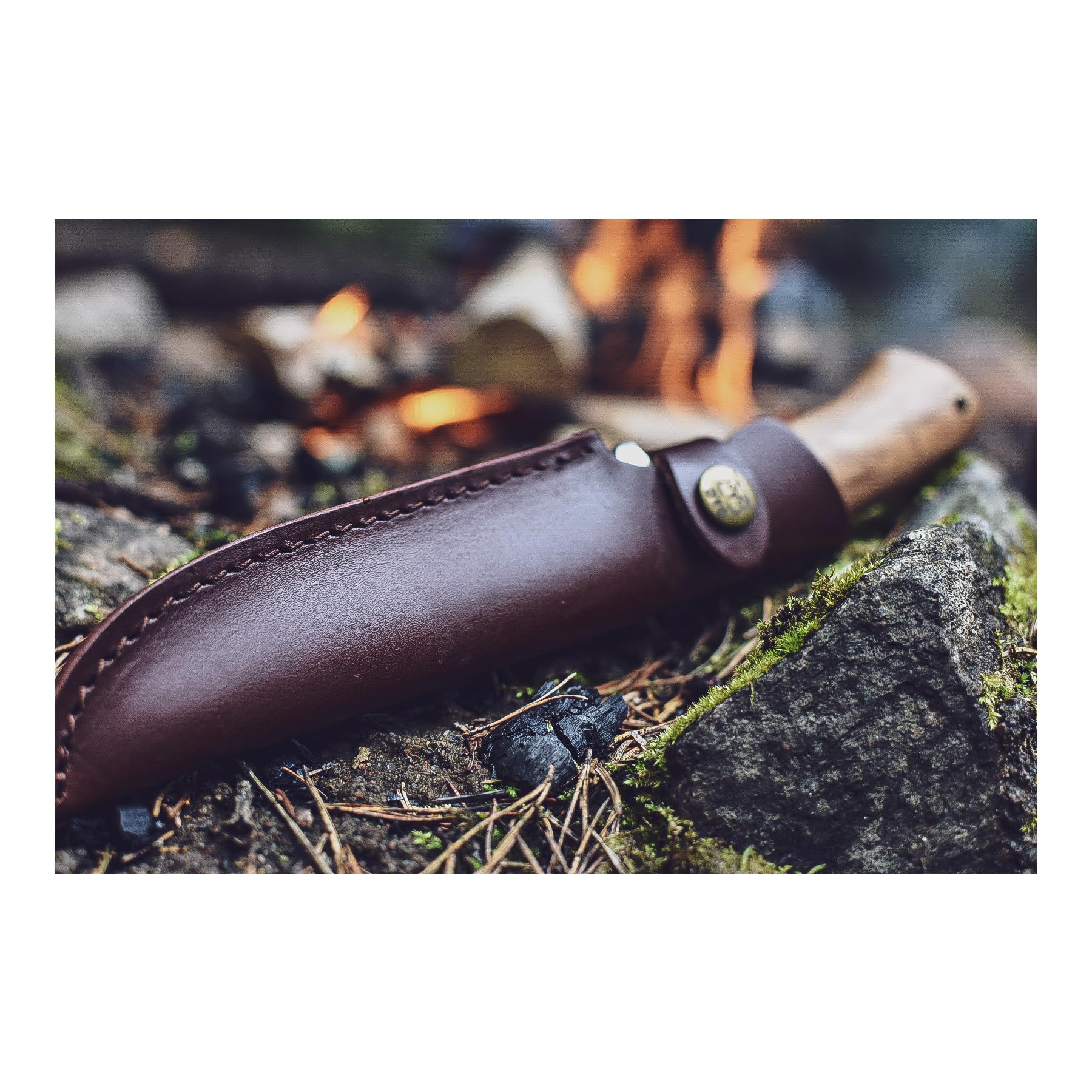 Øyo RONDANE - Jagd/Outdoormesser mit Lederscheide