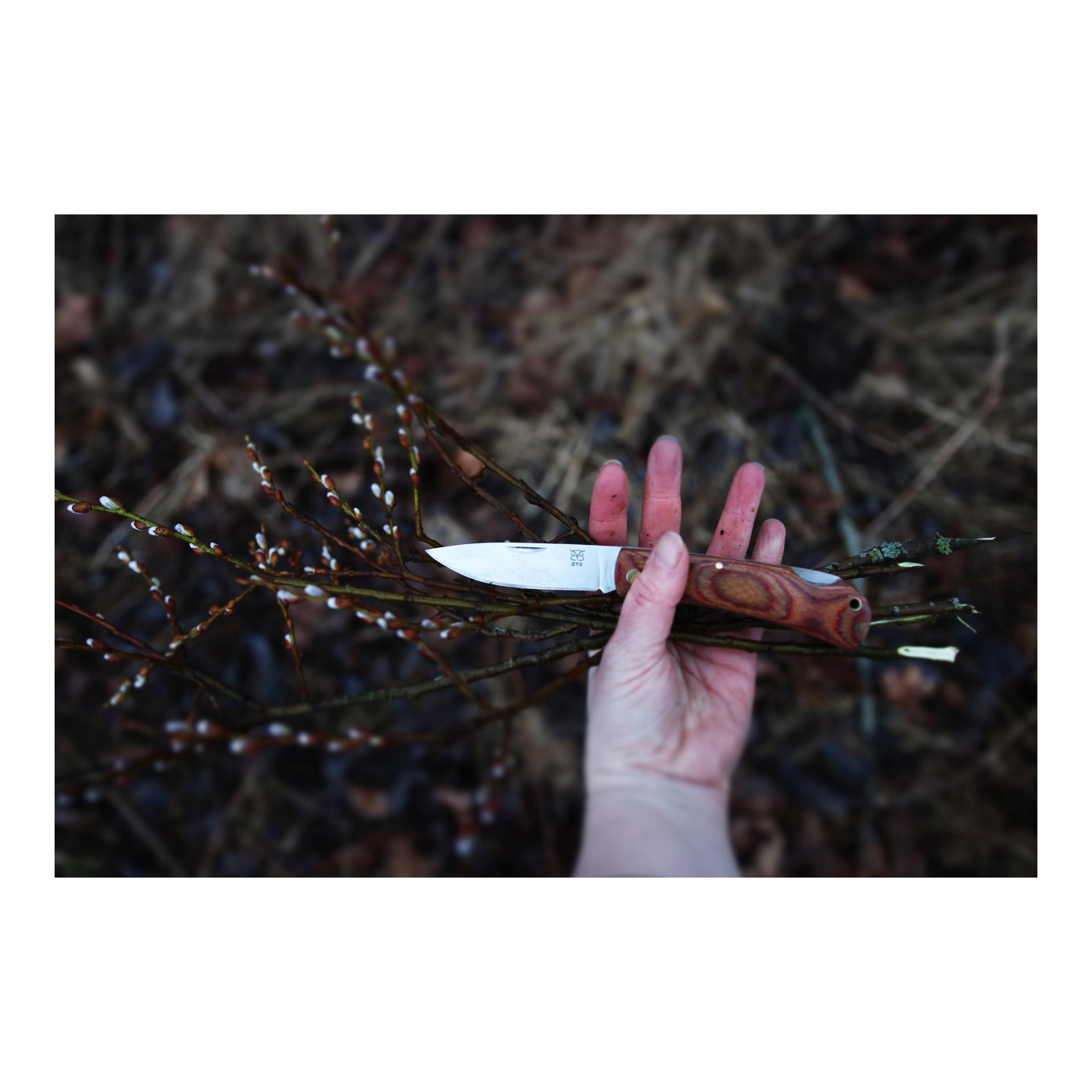 Øyo MARKA - Jagd/Outdoorklappmessesr mit Lederhülle