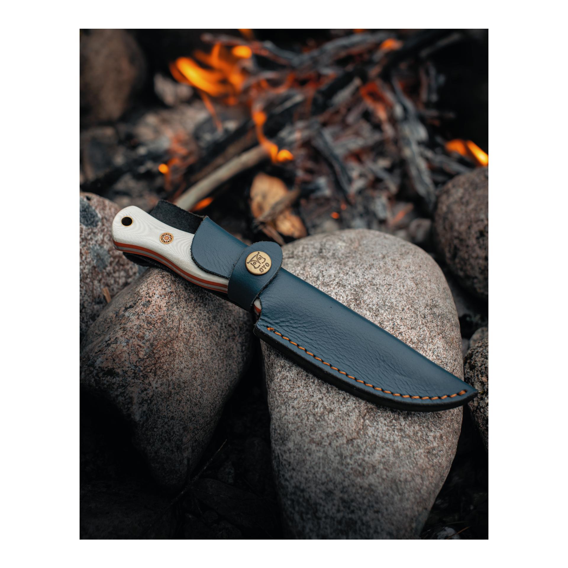 Øyo SVALBARD - Jagd/Outdoormesser mit Lederscheide (Full Tang)