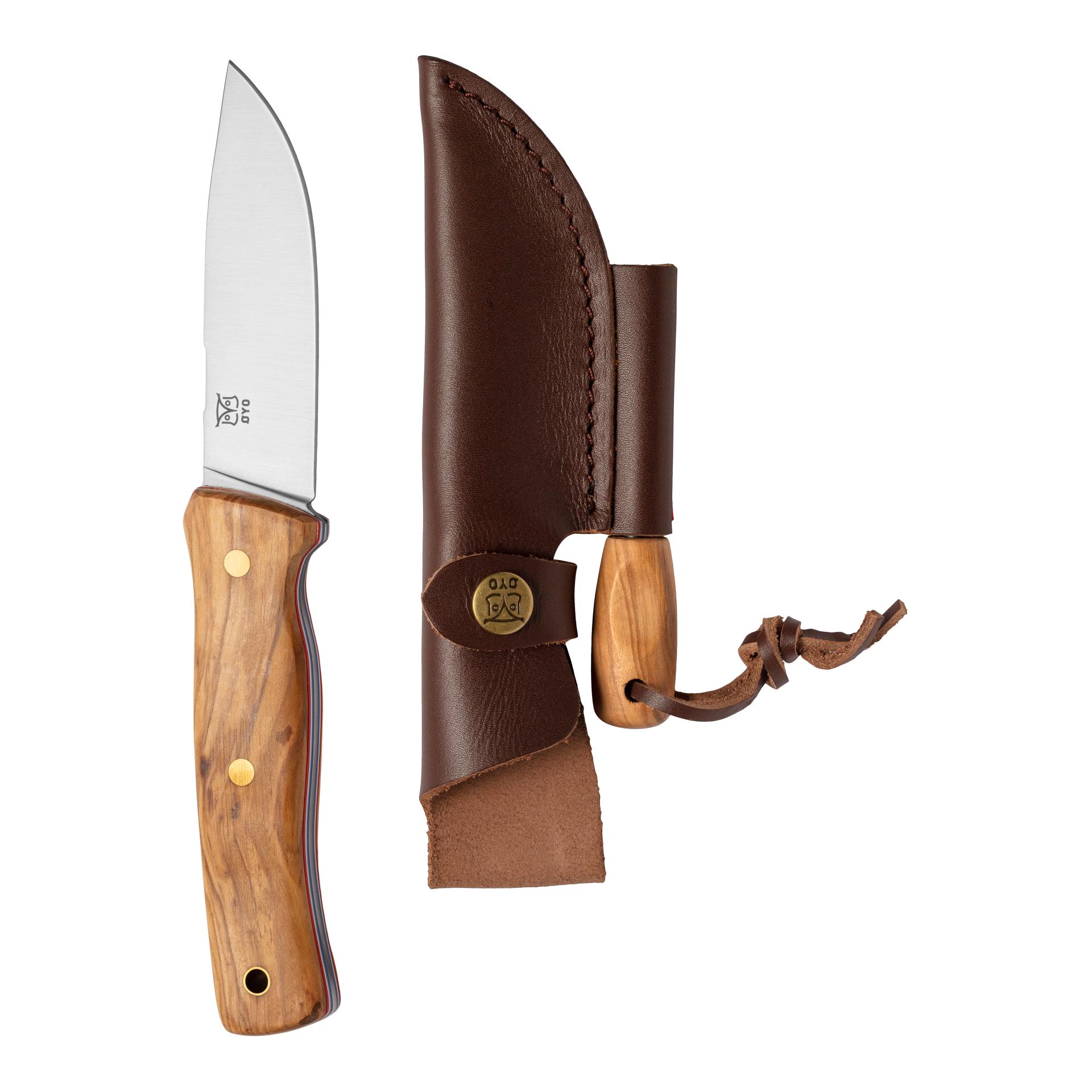 FEMUNDEN - Jagd/Outdoormesser mit Lederscheide (Full Tang)