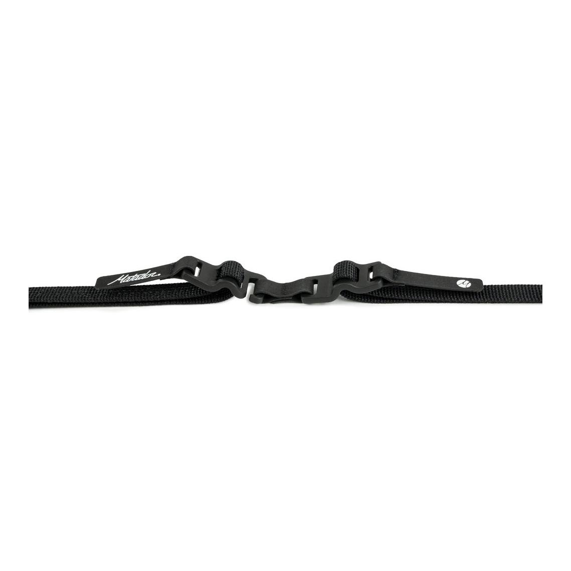 Matador Better Tether Ausrüstungs-Straps 2er Pack - Schwarz