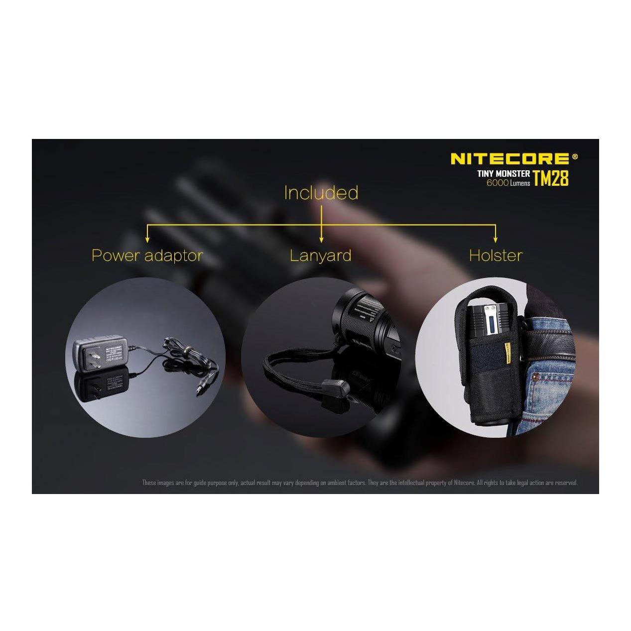 Projecteur TM28GT Tiny Monster (4 batteries IMR incluses)