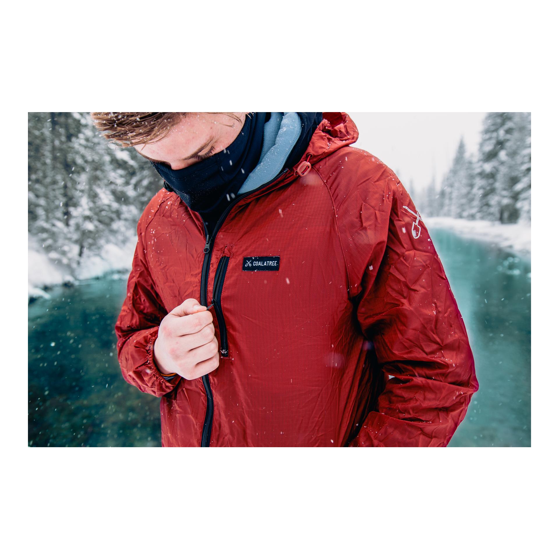 coalatree Whistler Windbreaker Jacke - Rot
