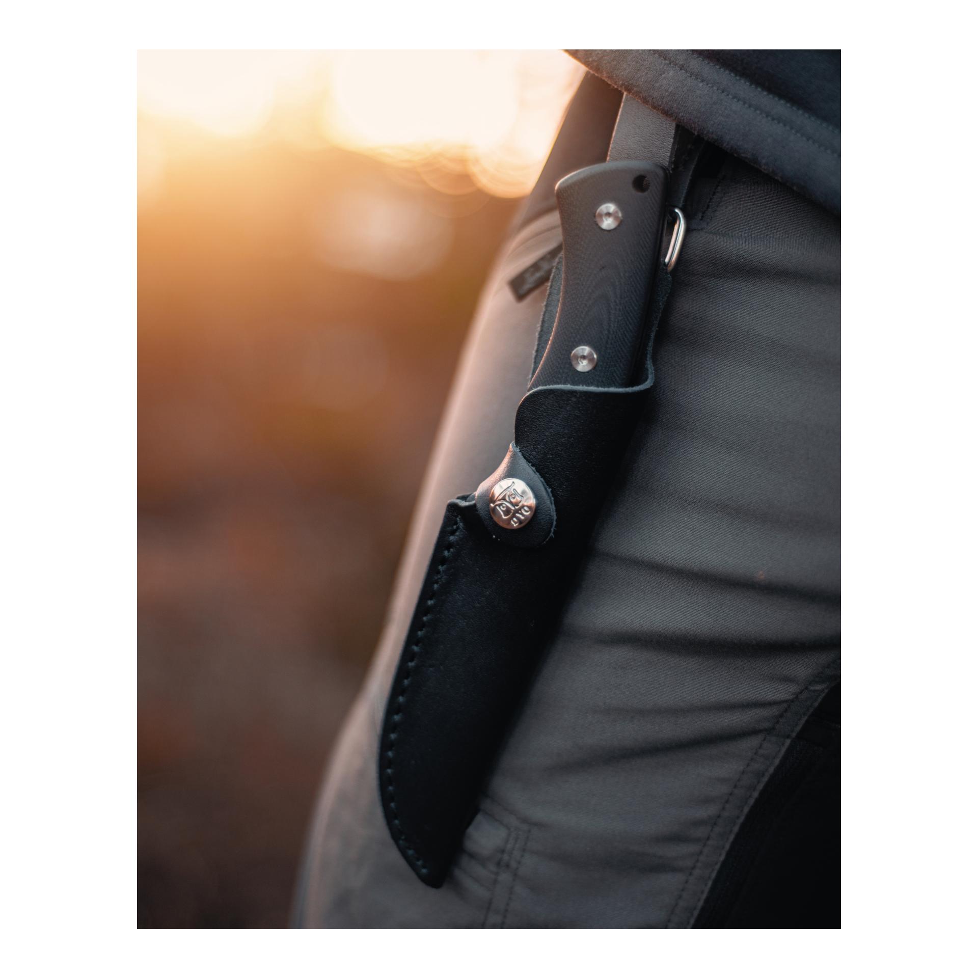 Øyo FALTEKIND - Jagd/Outdoormesser mit Lederscheide (Full Tang)