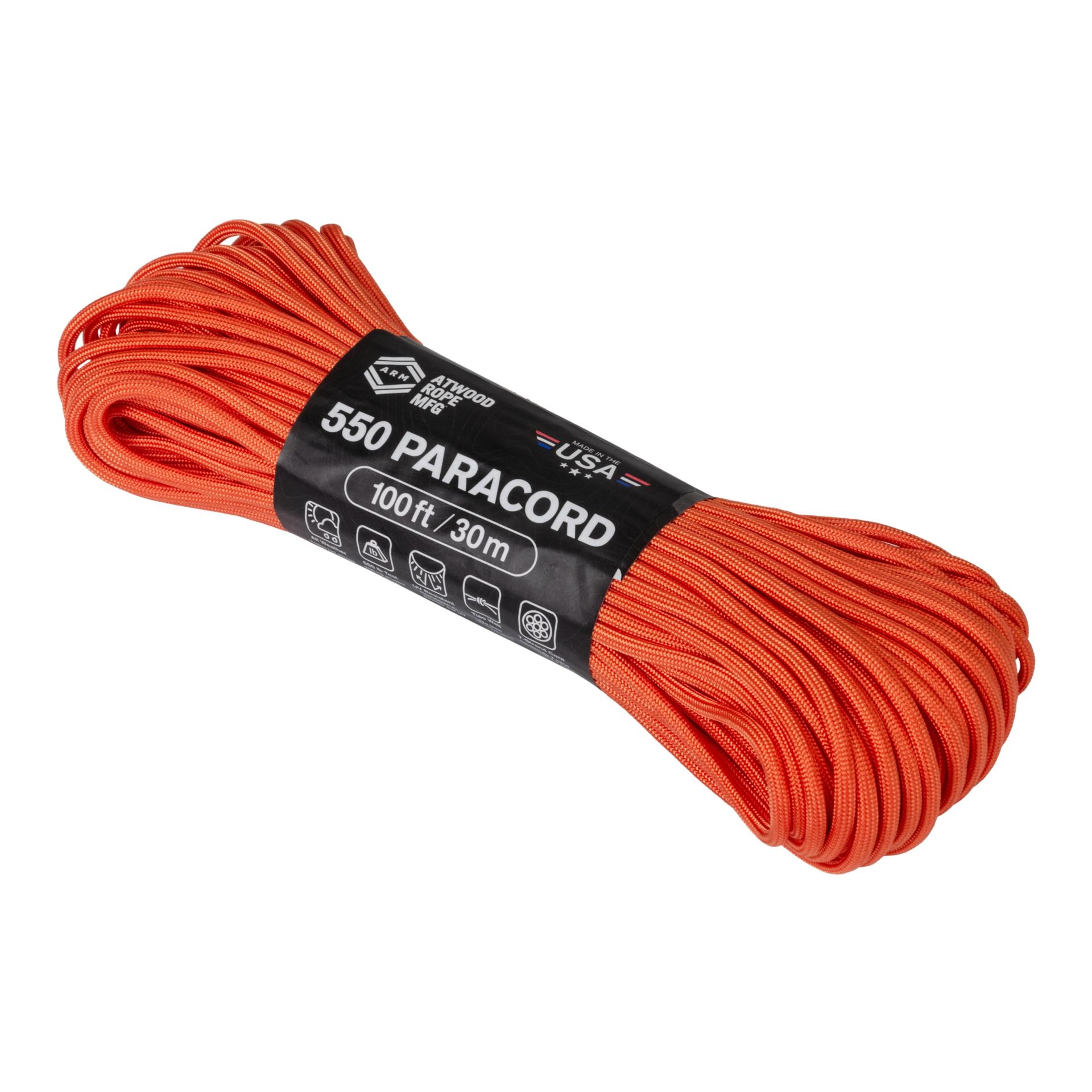 Helikon 550 Paracord 100 ft./30 m – orange