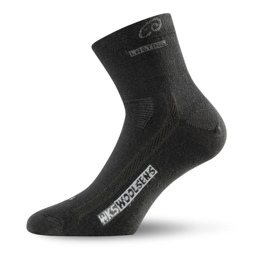 Lasting Chaussettes de randonnée unisexe en mérinos WKS Sommer - noir