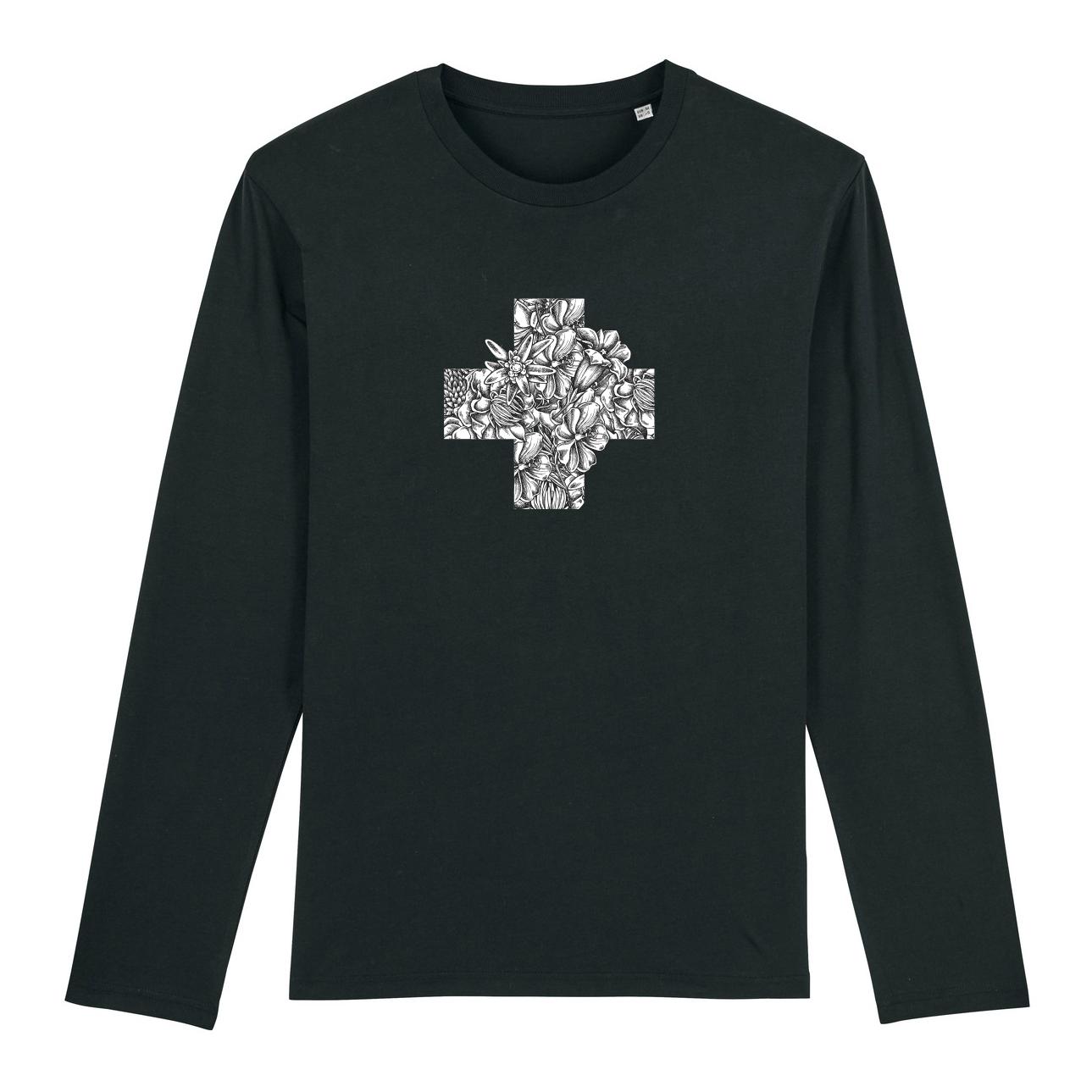 orsino T-Shirt manches longues unisexe Bluemä Chrüz - noir