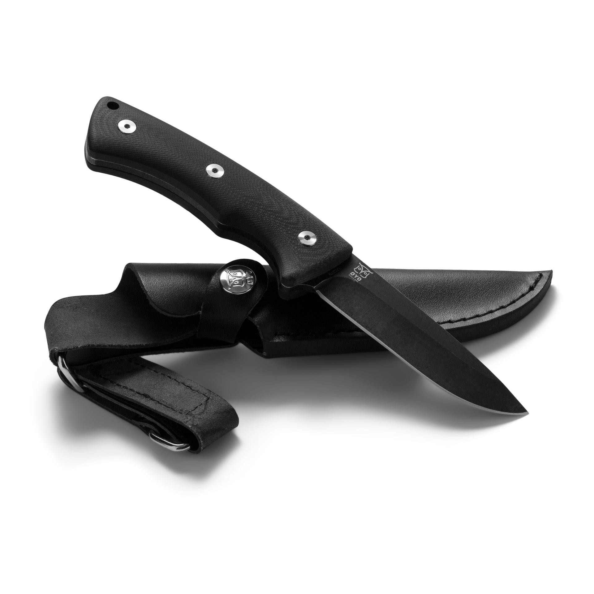 Øyo FALTEKIND - Jagd/Outdoormesser mit Lederscheide (Full Tang)