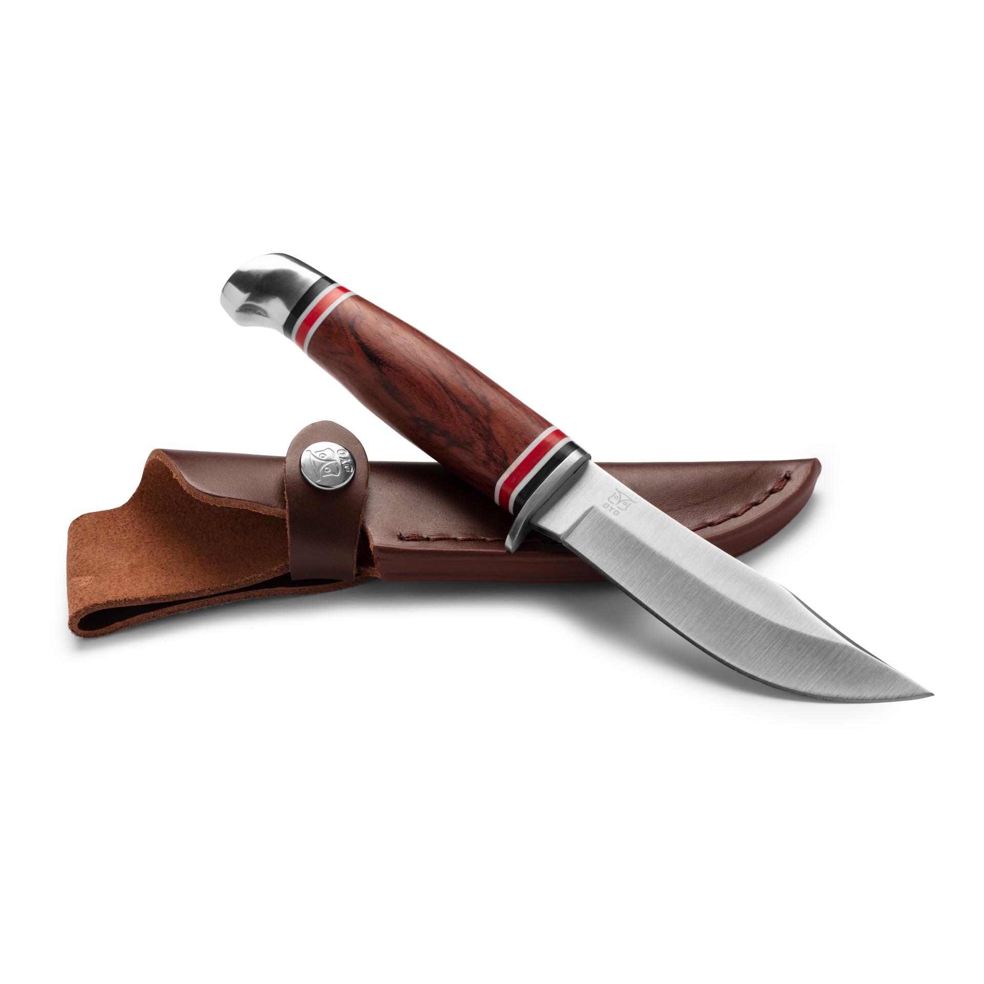 Øyo GEILO - Jagd/Outdoormesser mit Lederscheide