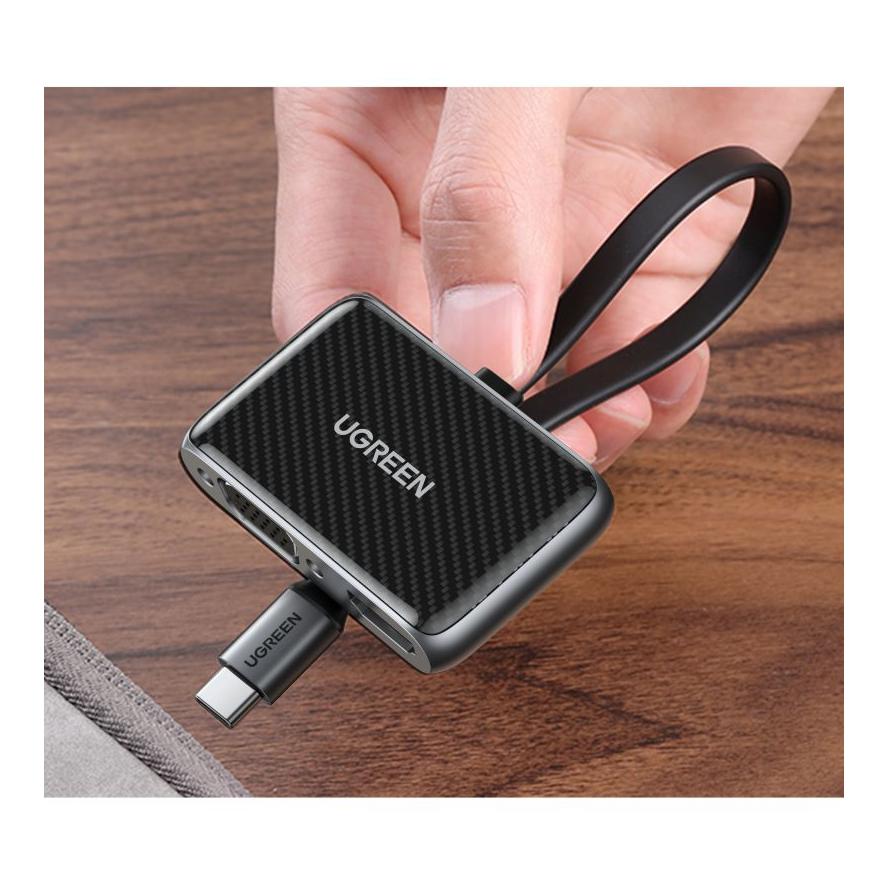Ugreen Adaptateur USB-C pour HDMI + VGA – noir