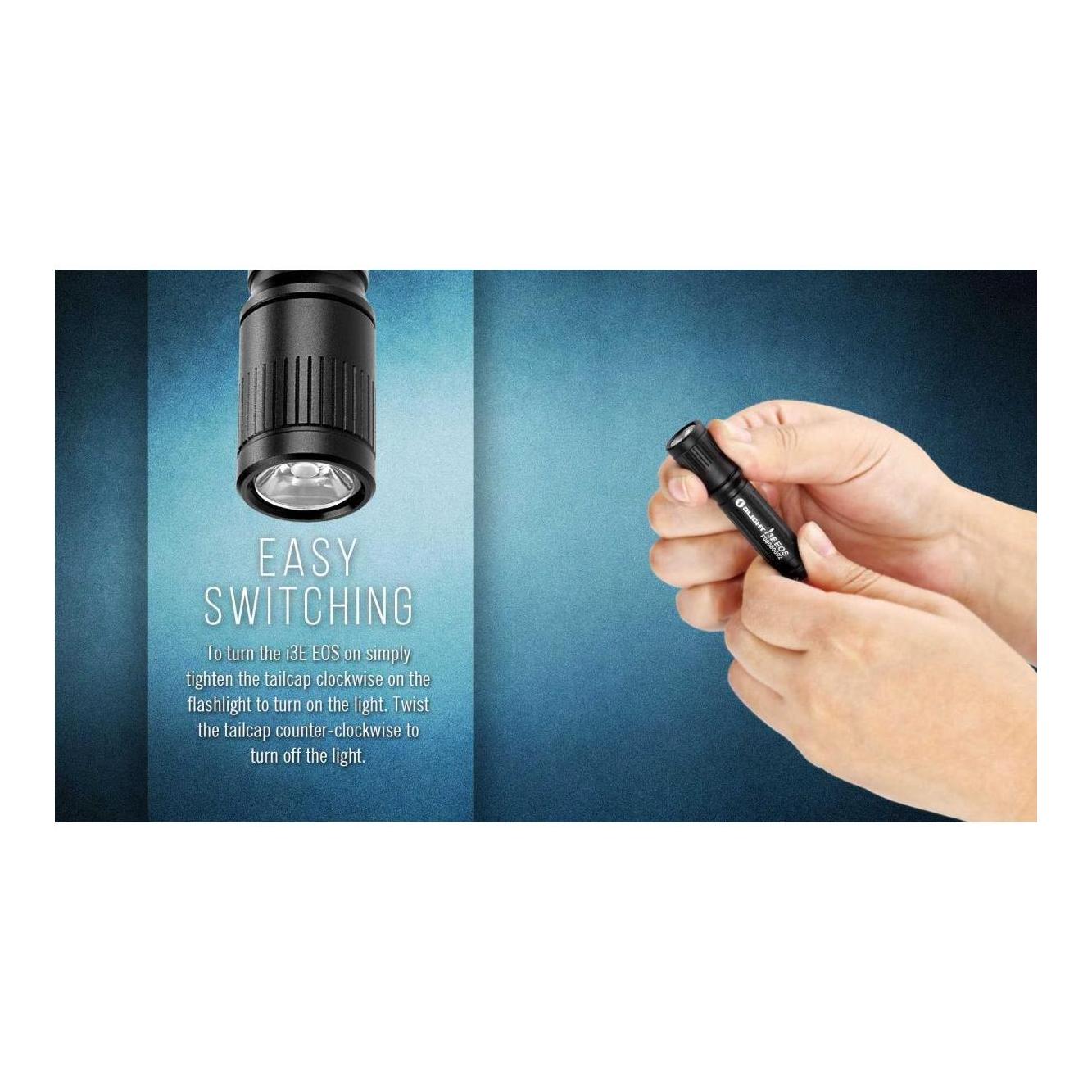 Olight I3E LED Schlüsselanhänger - Schwarz