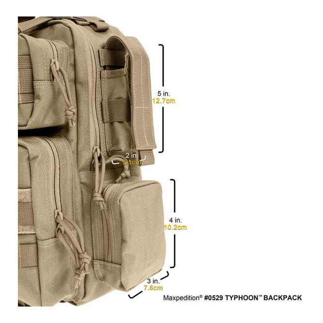 Typhoon Rucksack 13L - Khaki / Foliage