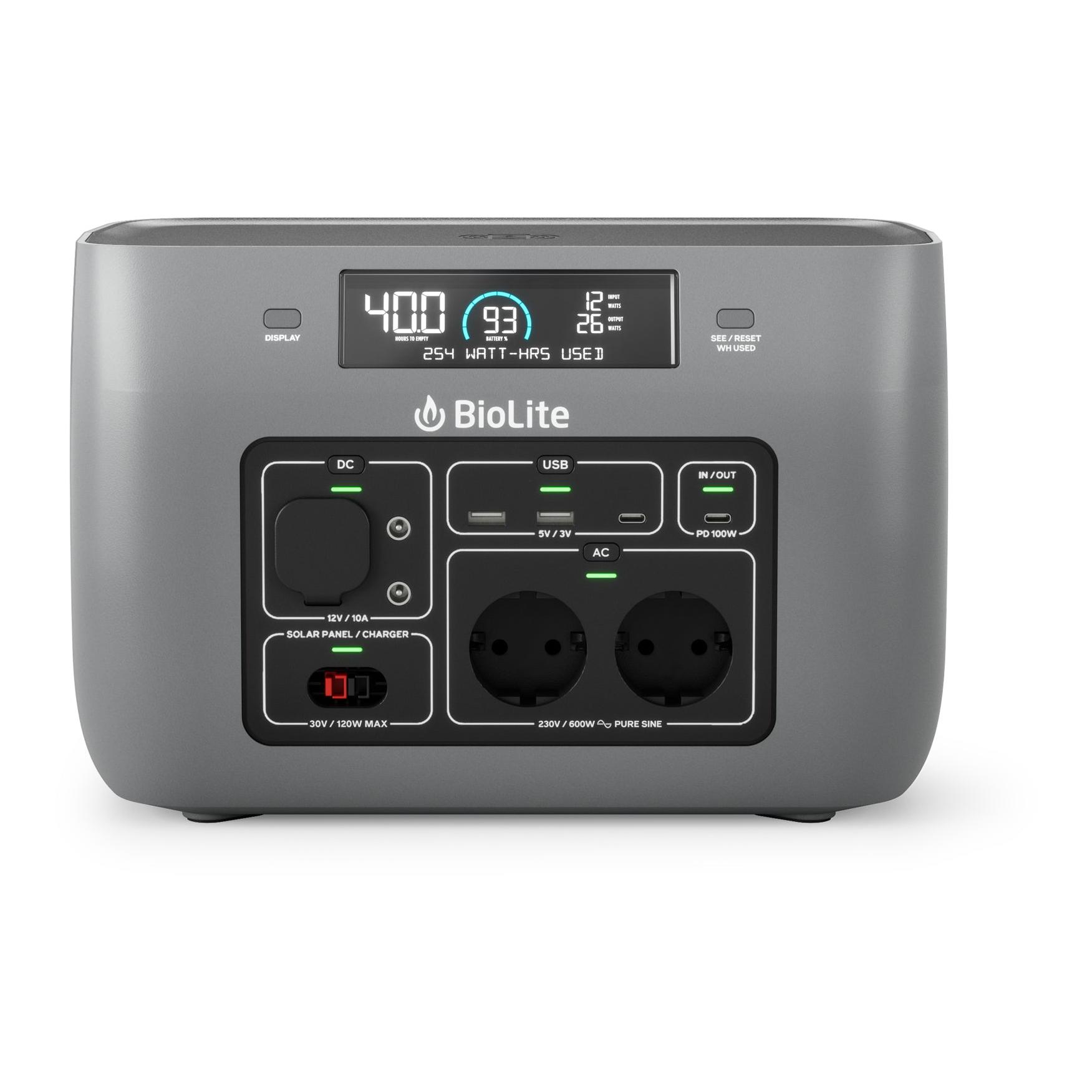 BioLite BaseCharge 600 mobile Power Station