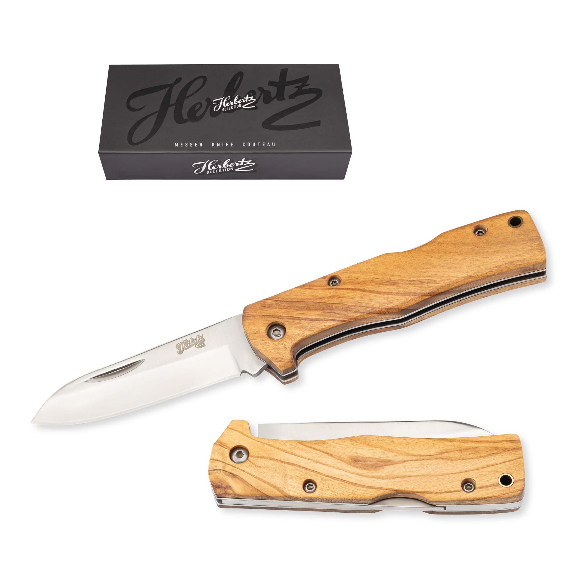 Herbertz Selektion Taschenmesser Olivenholz