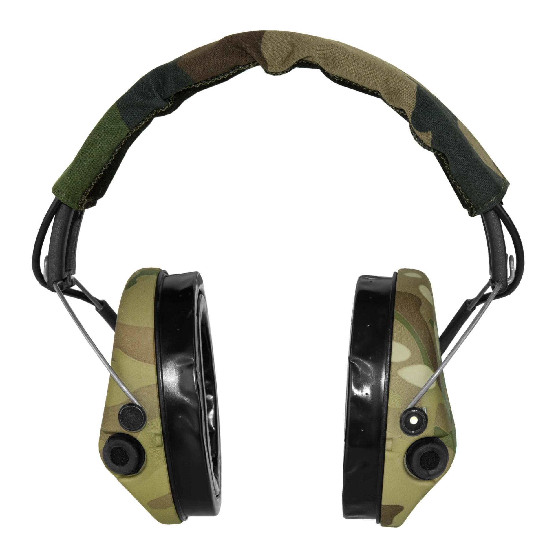 Sordin Supreme Pro X LED avec bande camo et coussinet de gel – capsules camo