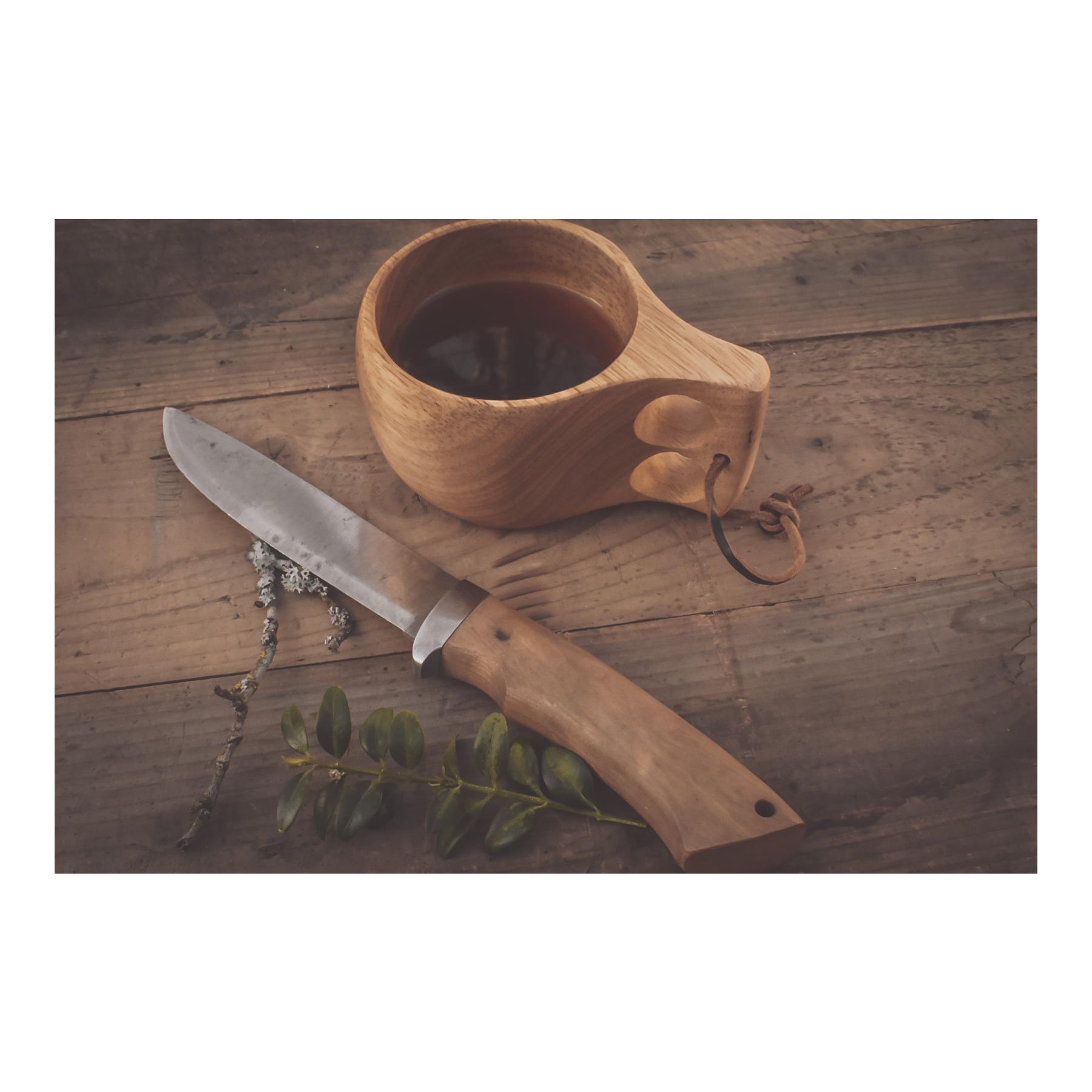 Øyo RONDANE - Jagd/Outdoormesser mit Lederscheide