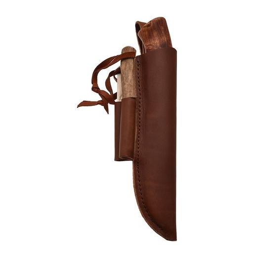 Karesuando Survival  - Jagdmesser mit Diamantschleifstein, Feuerstahl und Lederscheide