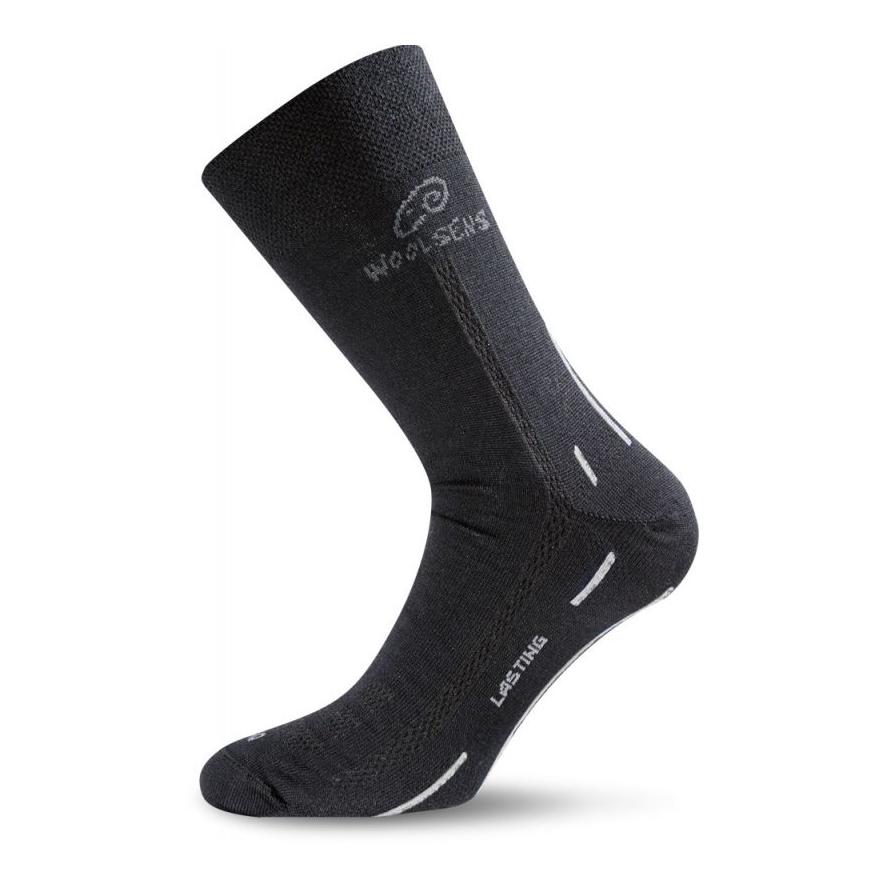 Lasting Chaussettes de randonnée unisexe en mérinos WLS été - noir