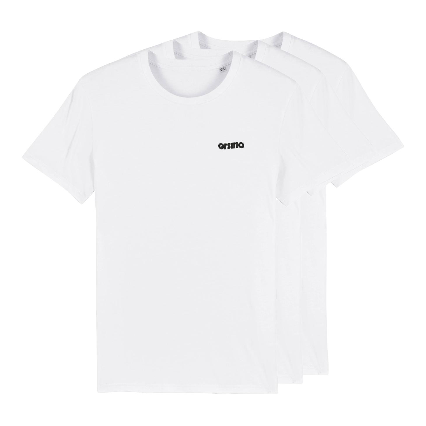 orsino Lot de 3 t-shirts Basic - noir