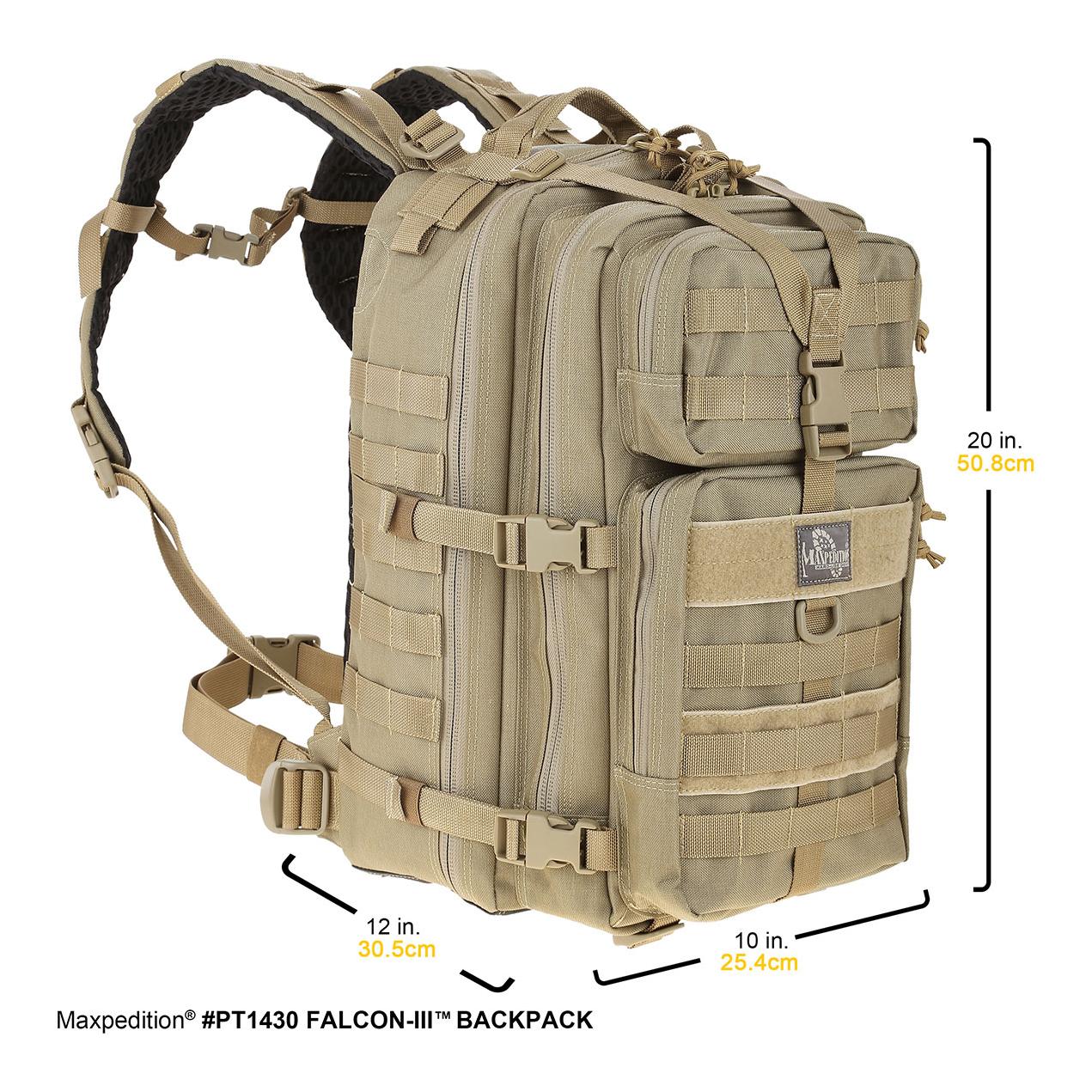 Falcon-III Rucksack 35L - Schwarz