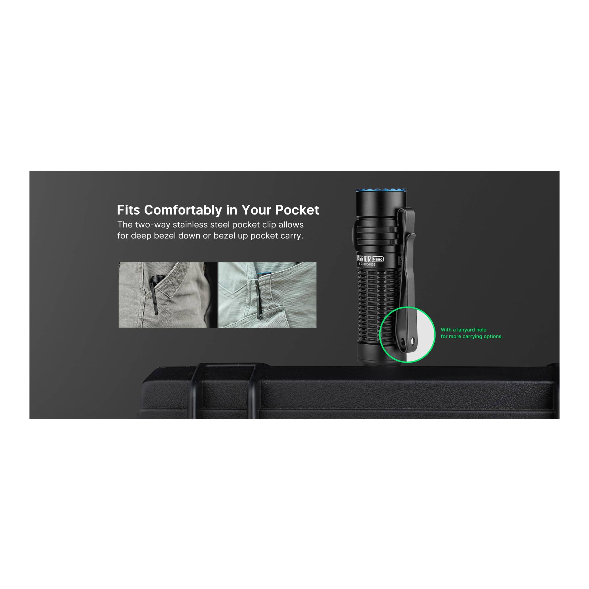 Olight Warrior Nano - 1200lm EDC Taschenlampe