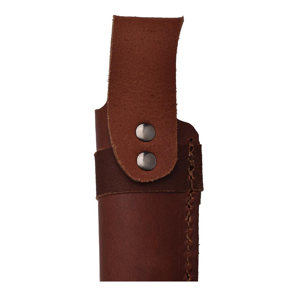 Karesuando Galten - Exklusiv Damasteel Nordic Light - Jagdmesser mit Diamantschleifstein und Lederscheide