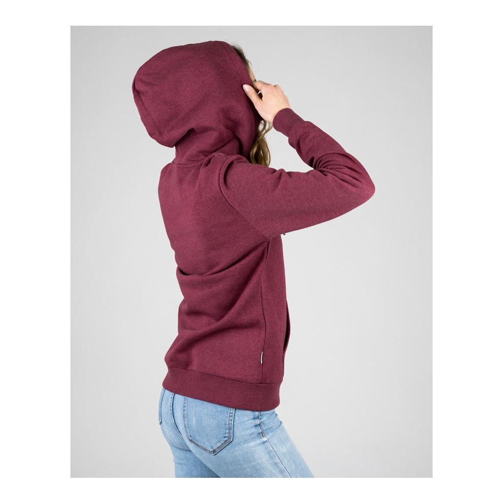 NIKIN TreeHoodie Zip (Femme) - Bordeaux Mel