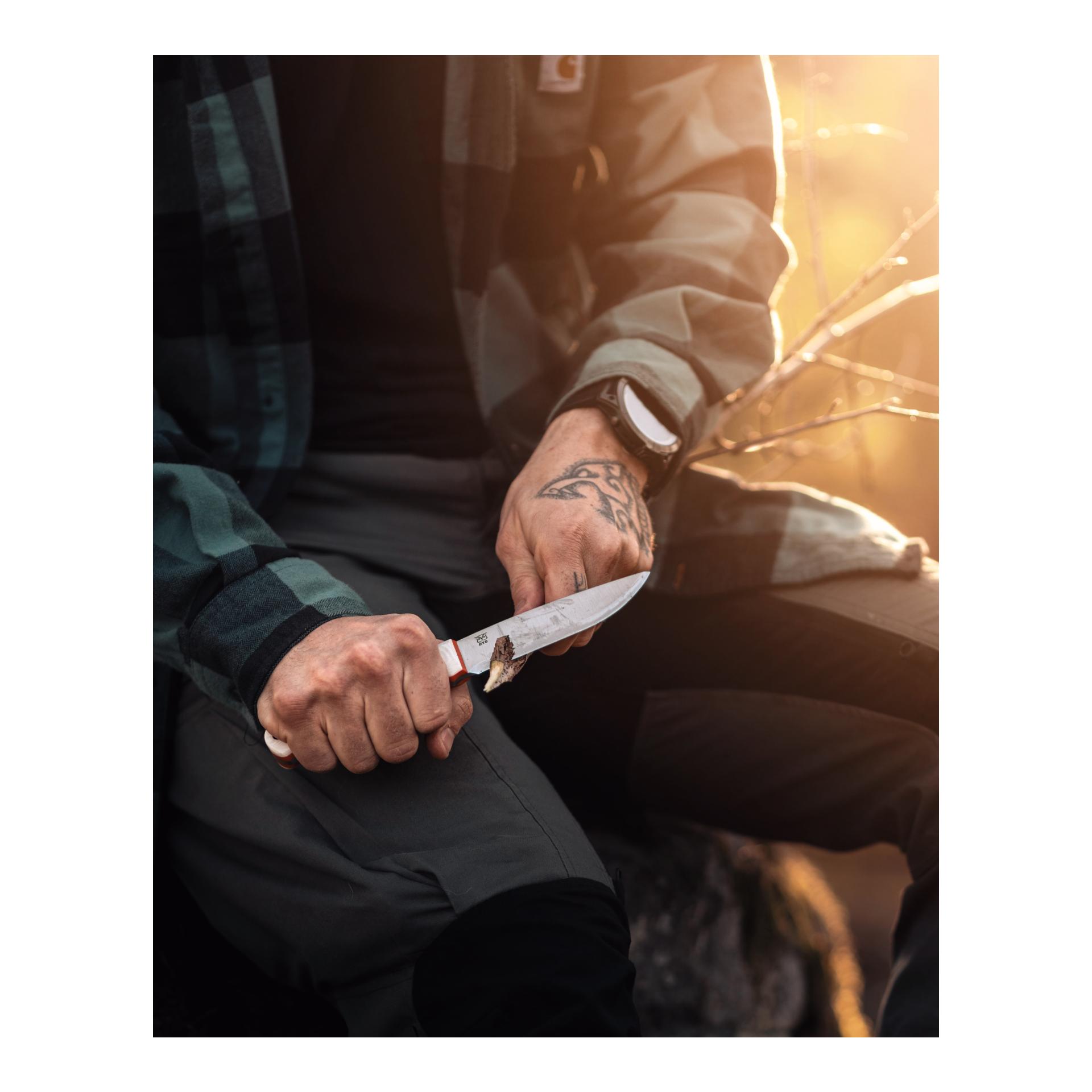 Øyo SVALBARD - Jagd/Outdoormesser mit Lederscheide (Full Tang)