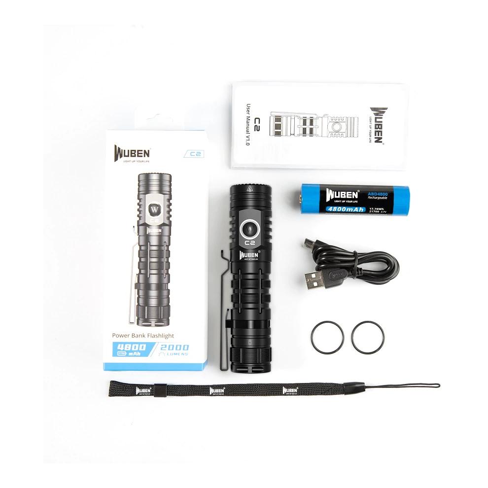 C2 LED Taschenlampe mit Powerbankfunktion